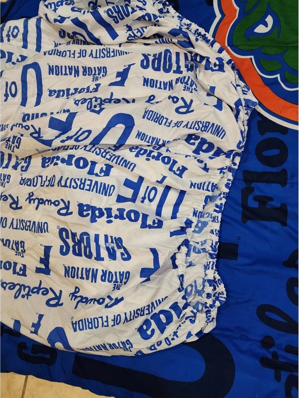 Florida Gators Blue Throw Blanket Queen 85 1/2